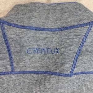 Cremieux reversible pullover gray/blue, size Large